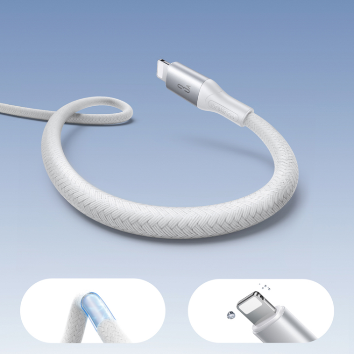 Joyroom - Joyroom USB-A till Lightning kabel 2m 3A Flash - Vit