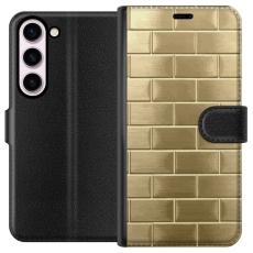 iSecrets - Pl&aring;nboksfodral till Samsung Galaxy S23 med Gyllene Murstenar