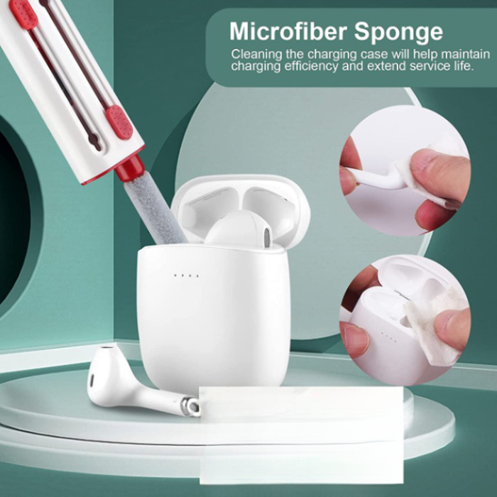 OEM - Multifunction Airpods 1/2/3/Pro Cleaner Kit med Soft Brush - Röd