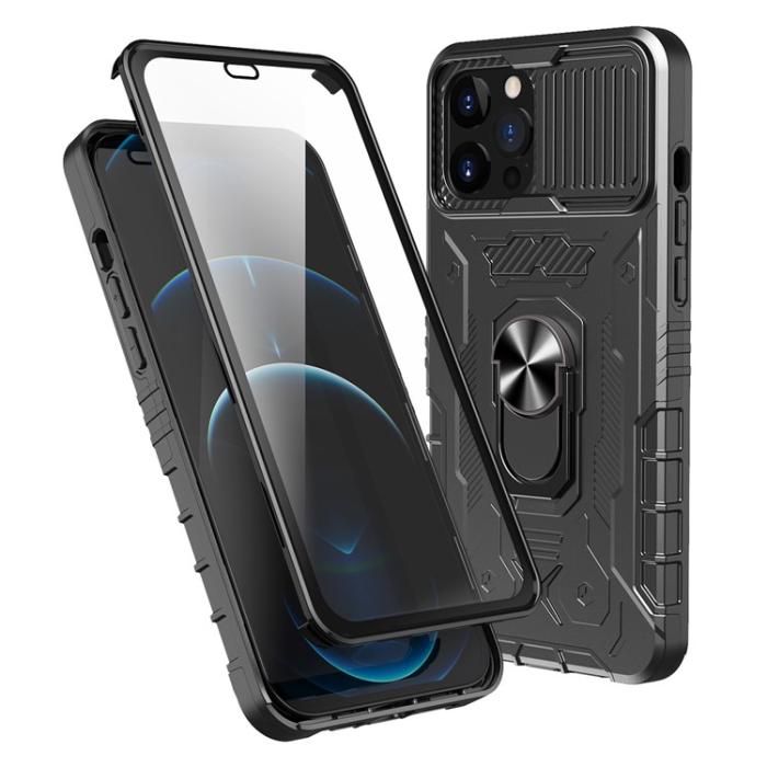OEM - iPhone 14 Pro Max Skal Ringhållare Kickstand - Svart