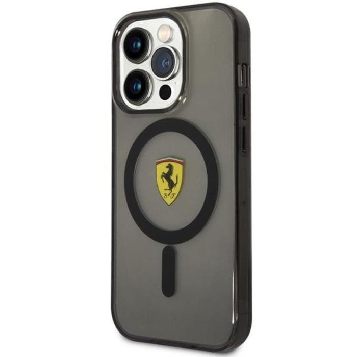 Ferrari - Ferrari iPhone 14 Pro Mobilskal Magsafe Translucent - Svart
