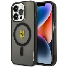 Ferrari - Ferrari Mobilskal till iPhone 14 Pro Magsafe Translucent - Svart