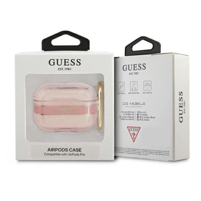 Guess - Guess AirPods Pro Skal Strap Collection - Rosa