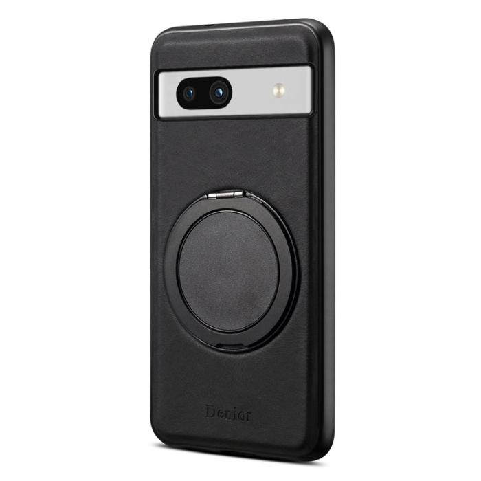 DENIOR - DENIOR Google Pixel 7a Magnetfodral med ställ i Konstläder - Svart