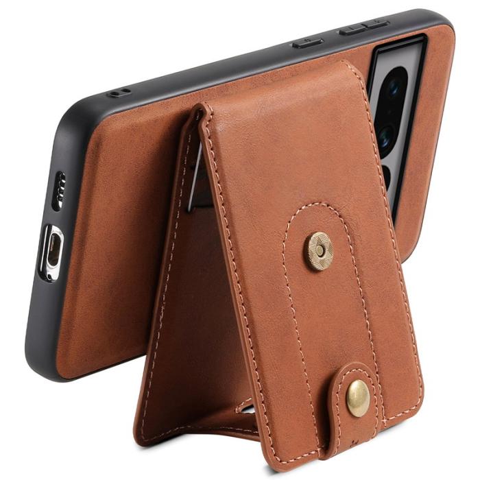 DENIOR - DENIOR D14 Google Pixel 7 Pro 5G Fodral PU+PC+TPU Brun