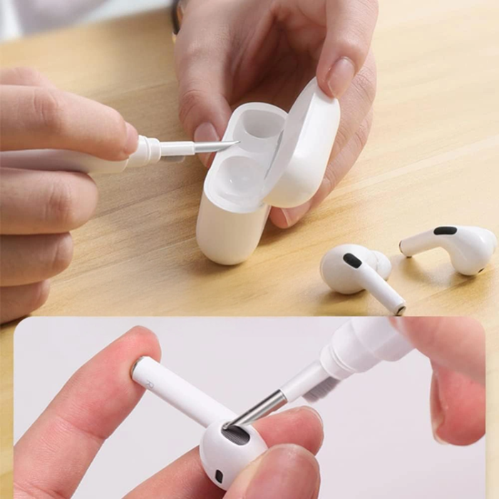 Tech-Protect - Tech Protect 3in1 Cleaning Kit För Earphone - Vit