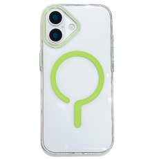 A-One Brand - iPhone 17 Mobilskal MagSafe TPU + PC - Fluorescerande Grön