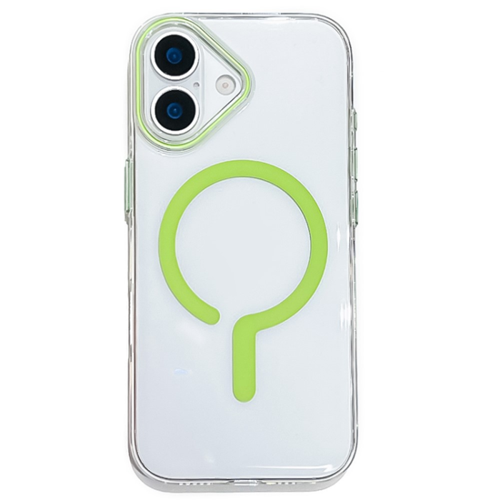 A-One Brand - iPhone 17 Mobilskal MagSafe TPU + PC - Fluorescerande Grön