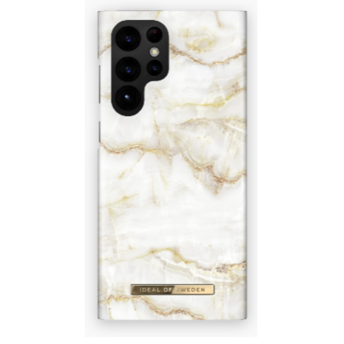 UTGATT1 - Ideal of Sweden Galaxy S22 Ultra Skal Fashion - Golden Pearl Marble