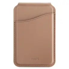UNIQ - UNIQ Coehl Esme MagSafe Pl&aring;nbok med Spegel & St&auml;ll &ndash; Beige/Dusty Nude