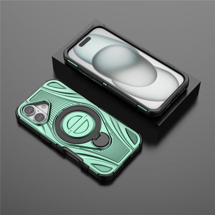 A-One Brand - iPhone 17 Mobilskal MagSafe Magnetic Kickstand - Grön