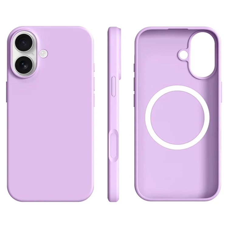 iPhone 16 Mobilskal MagSafe Ultra Thin Silikon (Dreamy Lila) | 2353 | AlltMobil