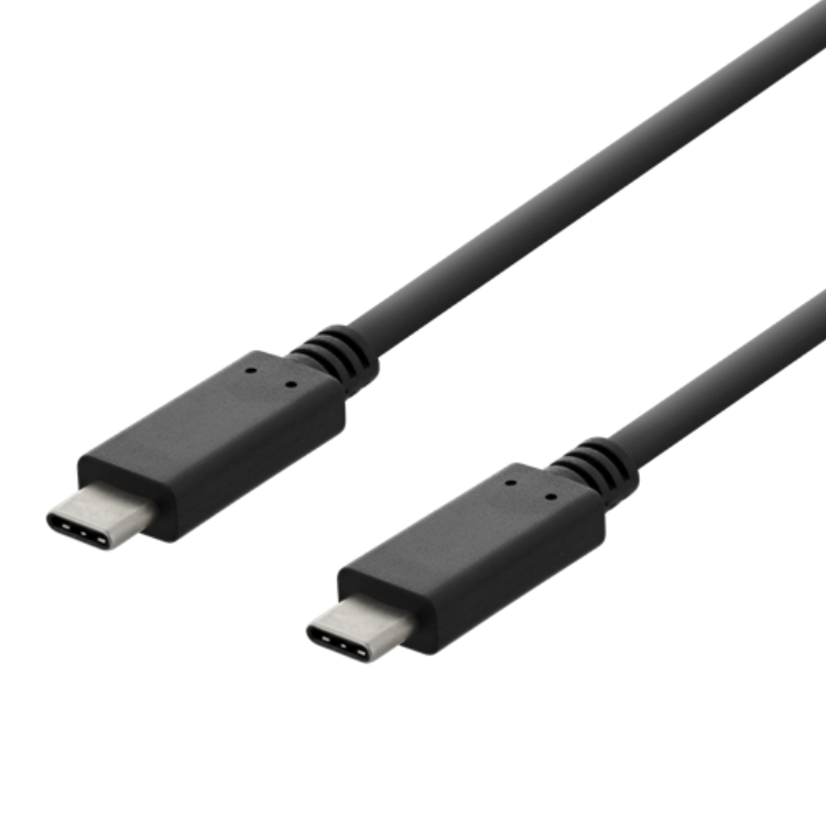 Deltaco USB-C till USB-C 3A Kabel 1m - Svart | 3541 | AlltMobil