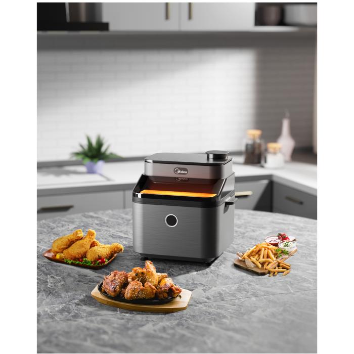 Midea - Midea Airfryer med Juicylock och Fönster 7 Liter
