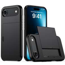 A-One Brand - iPhone 17 Air Mobilskal korthållare - Svart