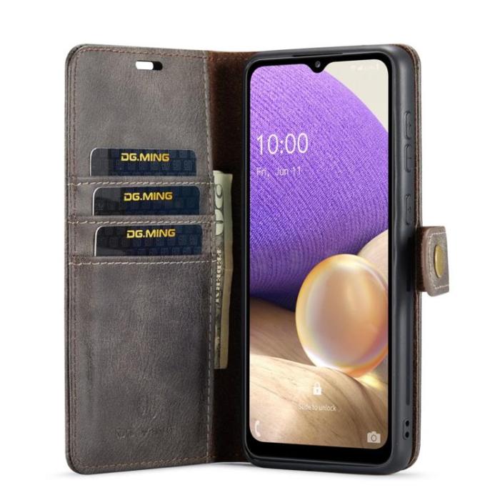 DG.MING - DG.MING Folio Flip Detachable Plånboksfodral Galaxy A33 5G - Grå