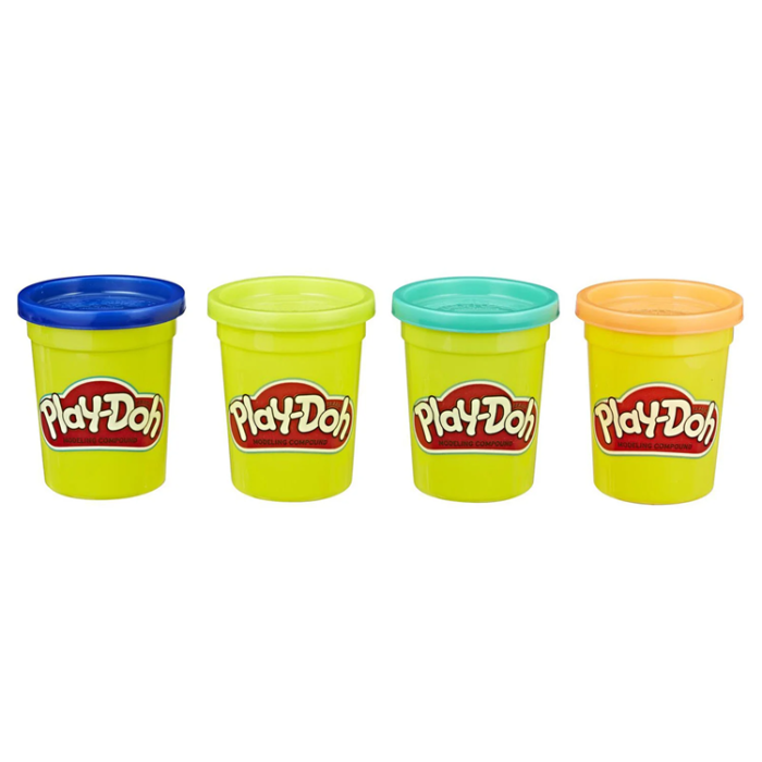 PLAY-DOH - PLAY-DOH Compound 4 Pack Classic/Wild/Sweet (Blandade)