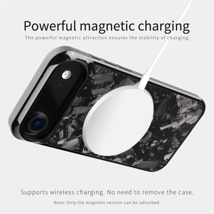 A-One Brand - iPhone Air Mobilskal MagSafe Aramid Fiber Large Texture - Röd