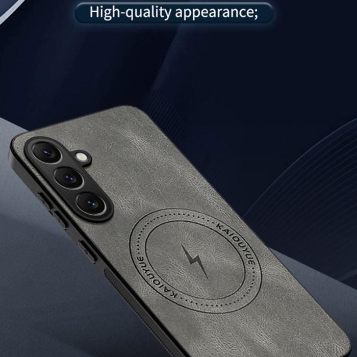 OEM - Mobilskal för Samsung Galaxy S26 Magnetiskt Konstläder TPU - Svart