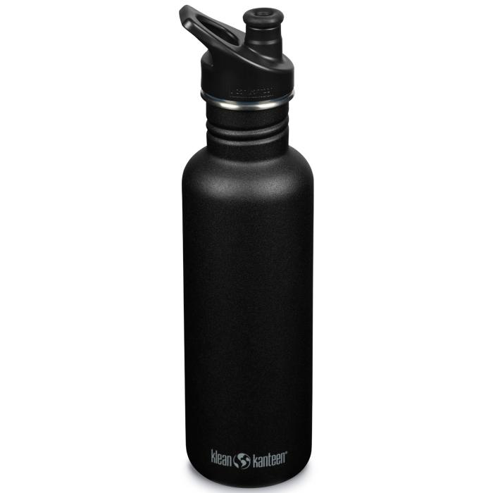 UTGATT5 - KLEAN KANTEEN Classic Vattenflaska 800ml (w/Sport Cap) - Svart