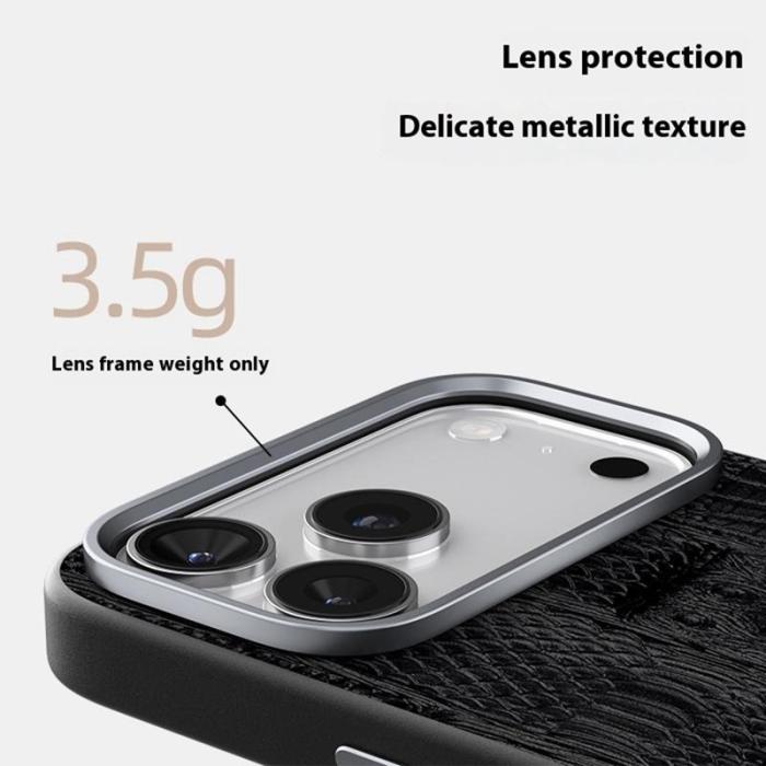 ABEEL - ABEEL Mobilskal till iPhone 17 Pro MagSafe Äkta Läder Blå