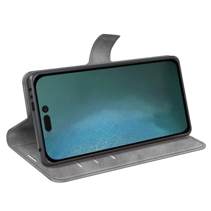 OEM - Flip Folio iPhone 14 Pro Max Plånboksfodral - Grå