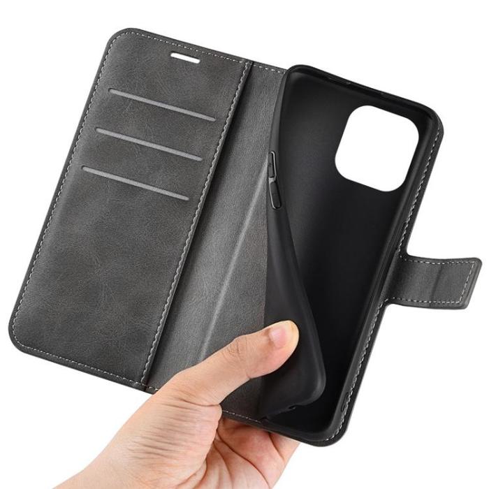 OEM - Flip Folio iPhone 14 Pro Max Plånboksfodral - Grå