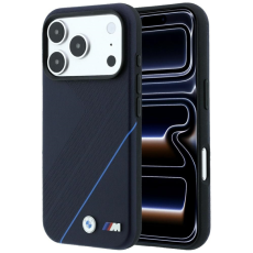 BMW - BMW Mobilskal F&ouml;r iPhone 18 Pro/17 Pro Magsafe M Tire Track Blue Line