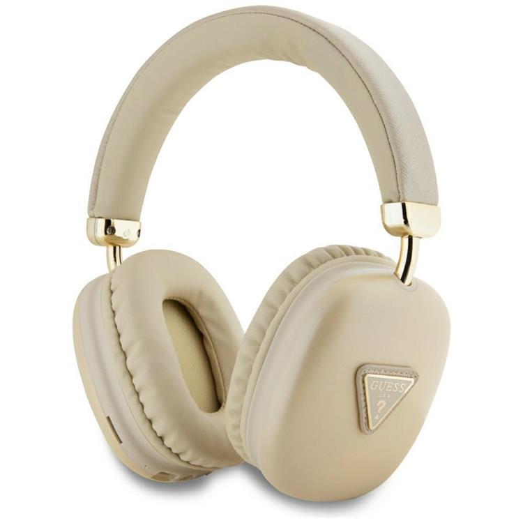 Guess Over-Ear Hörlurar Bluetooth 5.3 Metallic Triangle Logo (Guld) | 505771 | AlltMobil