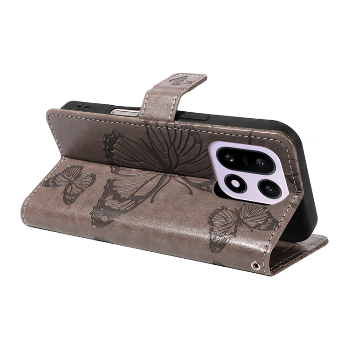 A-One Brand - OnePlus 15 5G Konstläder Plånboksfodral Floral Butterfly Imprinted