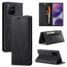 AUTSPACE - AUTSPACE OnePlus 8T Wallet Fodral KonstL&auml;der - Svart
