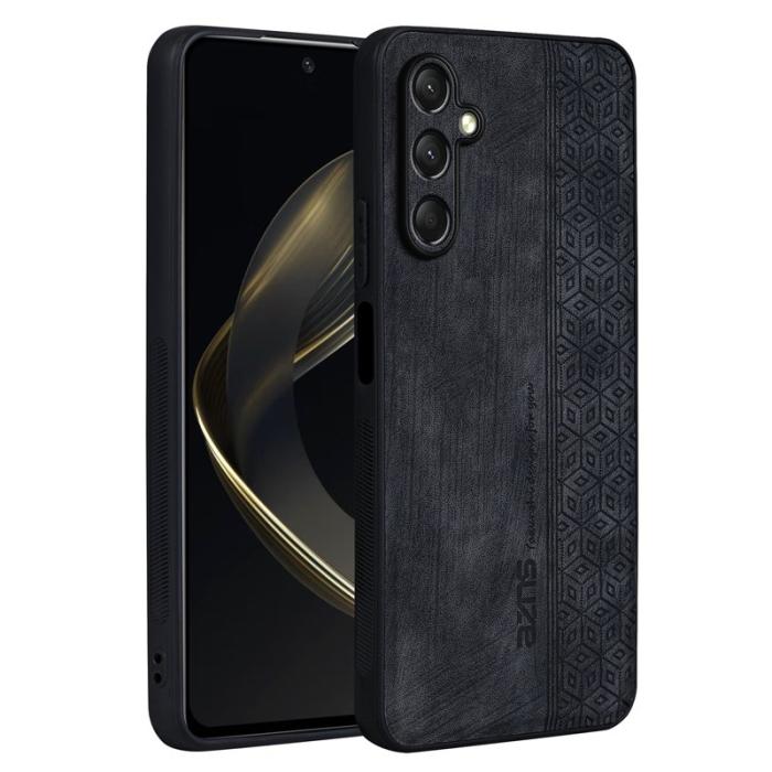 AZNS - AZNS Samsung Galaxy A16 Fodral Skyddande KonstLäder - Svart