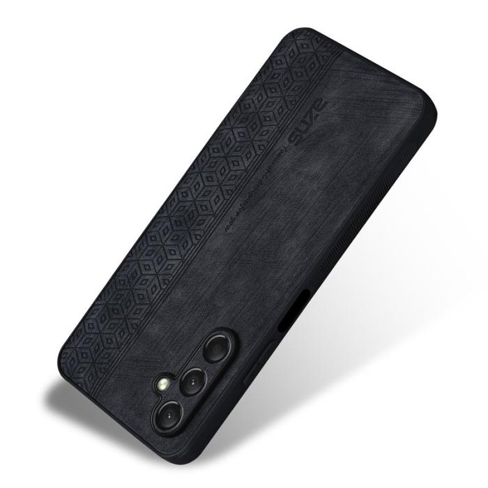 AZNS - AZNS Samsung Galaxy A16 Fodral Skyddande KonstLäder - Svart