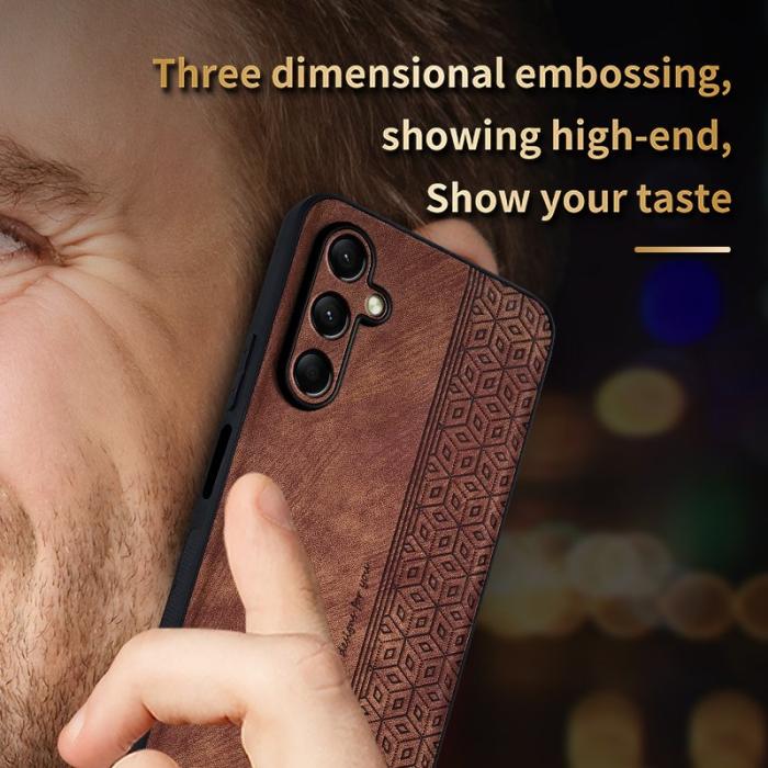 AZNS - AZNS Samsung Galaxy A16 Fodral Skyddande KonstLäder - Svart
