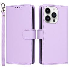 BETOPNICE - BETOPNICE iPhone 14 Pro Max Pl&aring;nboksfodral - Detachable Konstl&auml;der- Lila