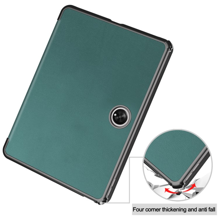 A-One Brand - OnePlus Pad Fodral Smart Tri-Fold Stand PU-Läder - Grön
