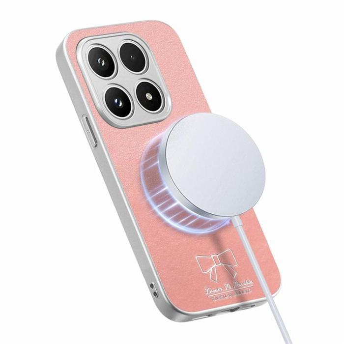 A-One Brand - Mobilskal för Xiaomi 17 Magnetisk PU-läder Butterfly Bow Pattern