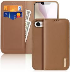 Dux Ducis - DUX DUCIS Hivo iPhone 16e Fodral &Auml;kta l&auml;der - Brun