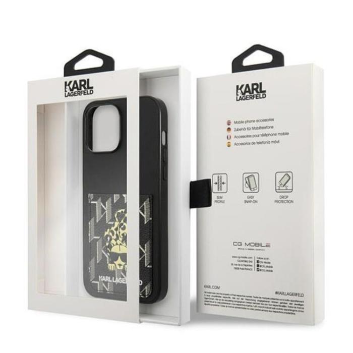 KARL LAGERFELD - Karl Lagerfeld iPhone 13 Pro Max Mobilskal Korthållare Karlimals