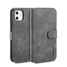 DG.MING - DG.MING Pl&aring;nboksfodral Konstl&auml;der f&ouml;r iPhone 11 6.1" - Gr&aring;