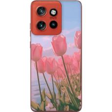 iSecrets - Mobilskal till Motorola Edge 50 Neo med Rosa Tulpaner
