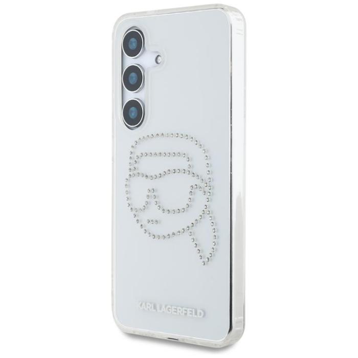 KARL LAGERFELD - Karl Lagerfeld Galaxy S25 Mobilskal Rhinestones Karl Head Logo - Transparent