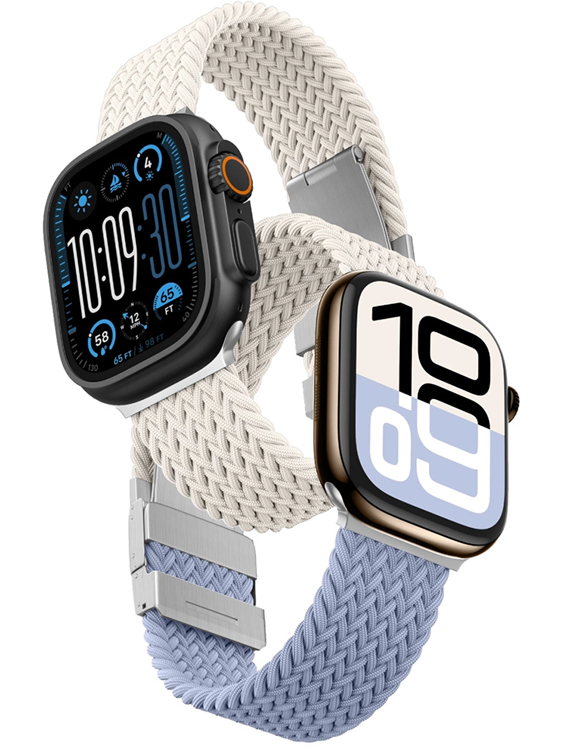 [2-Pack]AmazingThing Apple Watch 45/46/49mm Armband Blend - Blå | 5122 | AlltMobil