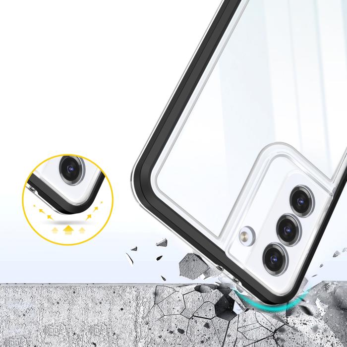 OEM - Galaxy S23 Skal Clear 3in1 - Svart