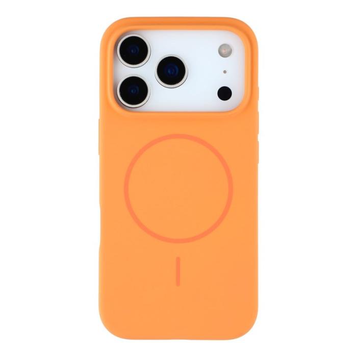 X-Level - X-LEVEL Mobilskal till iPhone 17 Pro MagSafe Flytande Silikon Orange