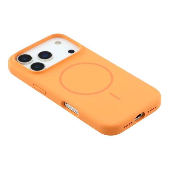 X-Level - X-LEVEL Mobilskal till iPhone 17 Pro MagSafe Flytande Silikon Orange