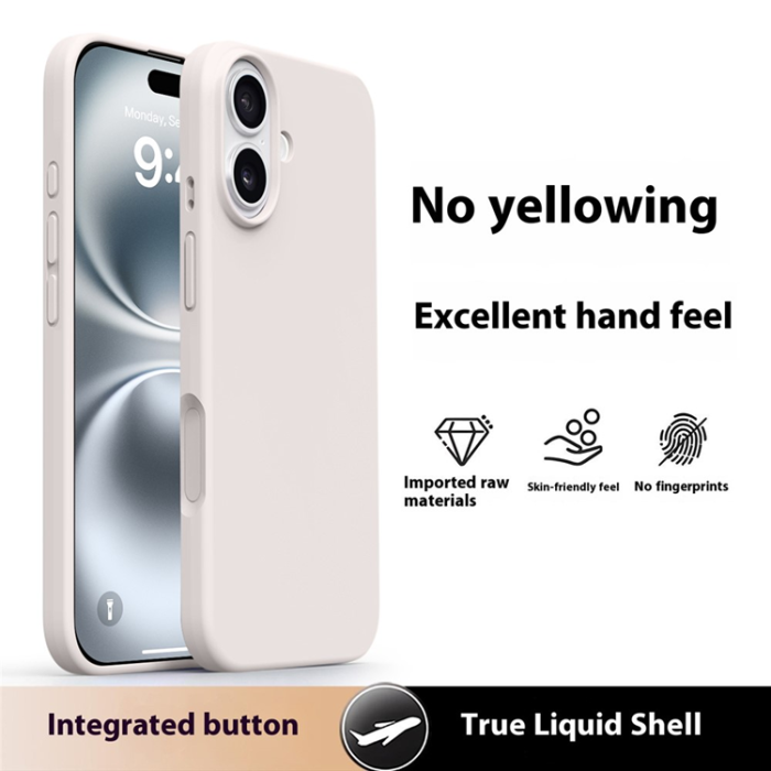 A-One Brand - iPhone 17 Mobilskal Silikon Microfiber Lining - Antikvit