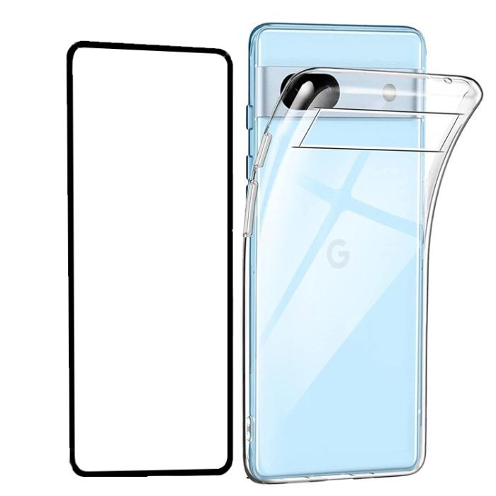 A-One Brand - Google Pixel 7A Kit Mobilskal Och Härdat Glas Skärmskydd