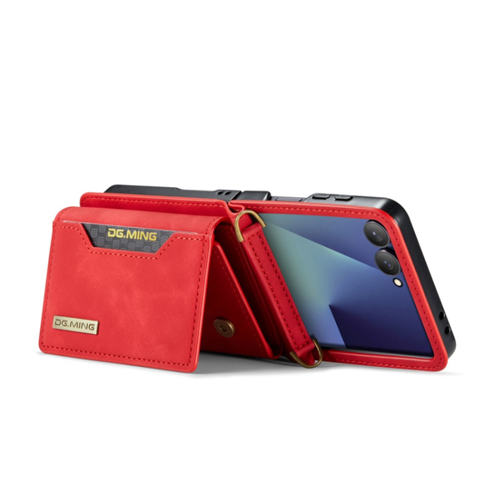 DG.MING - DG.MING Galaxy Z Flip 7 Mobilskal Detachable M2 - Röd