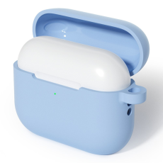 A-One Brand - AirPods Pro 3 Skal Med Carabiner Silikon - Himmelsblå